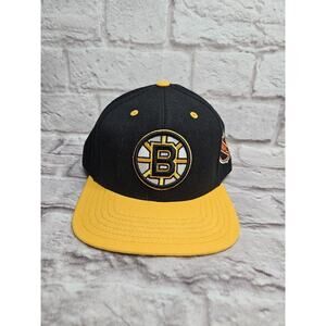 Boston Bruins NHL Hockey American Needle Snapback Hat Cap Black Yellow